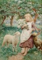 Country Girl de Henry James Johnstone British 03 mascotas niños